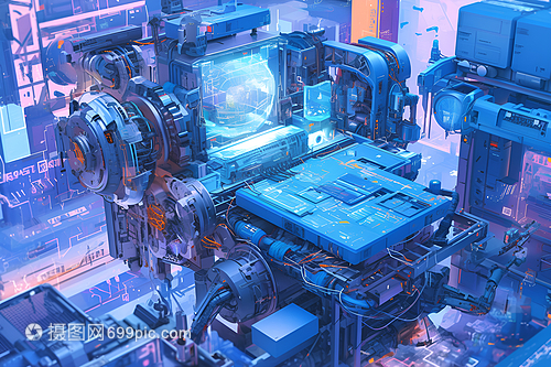 科技金屬機(jī)器 機(jī)械科技的交響曲